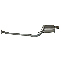 Passenger Side Muffler, Natural, 8 Cyl 4.4L