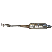 Rear Muffler, Natural, 6 Cyl 2.5L