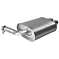 Rear, Driver Side Muffler, OE Design, 6 Cyl 3.5L