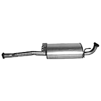 Rear Muffler, Natural, 6 Cyl 3.5L - Rear