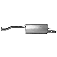 Muffler, OE Design Center, Natural, 4 Cyl 1.8L - 