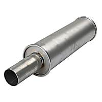 Driver or Passsenger Side Muffler, The O.E. extension pipe must be cut off 1 3/8in. behind the pipe To converter weld.; Dual Exhaust; Front, 4.0L