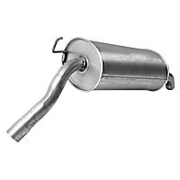 Muffler, Welded Assembly; Cut as required., Natural, 4 Cyl 2.0L
