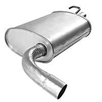 Passenger Side Muffler, Naturally Aspirated; Welded Assembly, 6 Cyl 3.5L
