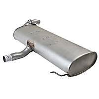 Muffler, 4WD; Welded Assembly; Without Tip, Natural, 2.4L - 