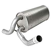 Muffler, Welded Assembly, Natural, 4 Cyl 2.4L