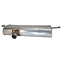 Muffler, Welded Assembly, Natural, 4 Cyl 2.4L