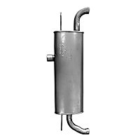 Muffler, FWD; Welded Assembly, Natural, 4 Cyl 2.0L - 