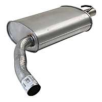 Passenger Side Muffler, Naturally Aspirated; Welded Assembly, 6 Cyl 3.5L