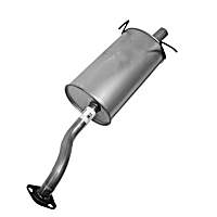 Muffler, Welded Assembly, Natural, 4 Cyl 2.4L