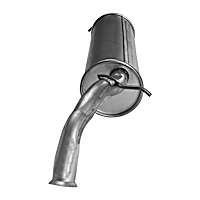 Muffler, Sedan; Welded Assembly; Except Hatchback, Natural, 4 Cyl 1.5L