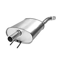 Muffler, Sedan; Superseded By Part Number 30115; Welded Assembly, Natural, 4 Cyl 2.4L