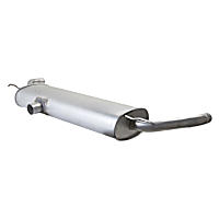 Muffler, Turbocharged, FWD; Welded Assembly, Natural, 4 Cyl 2.0L