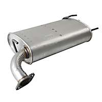Passenger Side Muffler, Welded Assembly, Natural, 6 Cyl 3.5L