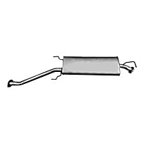 Muffler, Welded Assembly, Natural, 4 Cyl 2.5L