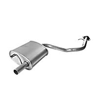 Driver Side Muffler, Sedan, RWD; Welded Assembly, Natural, 6 Cyl 3.8L