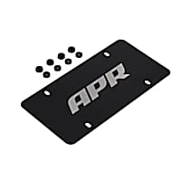 A1000015 License Plate - Silver on Black