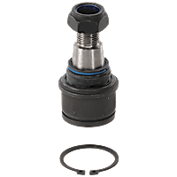 Front, Driver or Passenger Side, Lower Ball Joint, Non-Adjustable, Press-In Mounting Type, Includes Hardware, Nuts, Castle Nut, and Cotter Pin