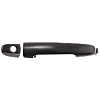Front, Driver Or Passenger Side Exterior Door Handle, Smooth Black, With Key Hole