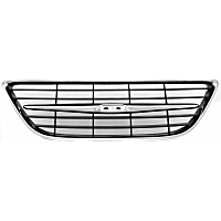 Grille Assembly, Chrome Shell with Painted Black Insert, Grille