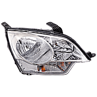 Passenger Side Headlight, with Bulb, Halogen, Composite