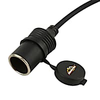 AVT8-1006-BLK 12V Battery Clip Power Adapter, Heavy Duty 4ft. Cord, Features a Built in Dust Cover