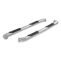 204045-2 3in Side Bars Series Nerf Bars Polished, Covers Cab Length - Set of 2