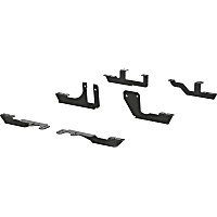 2051106 Running Board Mounting Kit - Powdercoated Black, Steel, Direct Fit, Kit
