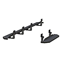 2055545 Running Boards, Powdercoated Textured Black, Carbon Steel, Cab & Chassis/Crew Van/Cutaway Van/Extended Cargo Van/Standard Cargo Van/Standard Passenger Van, RidgeStep Series