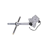 RPAGM-025 Front, Driver Side OE Replacement Series Power Window Regulator, With Motor