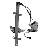 RPAGM-125 Front, Driver Side Power Window Regulator, With Motor