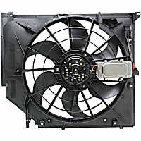 Radiator Fan -  Fan Blade, Motor, Shroud and Control Module, Radiator-Mounted
