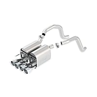 11815 S-Type II Series - 2005-2008 Chevrolet Corvette Axle-Back Exhaust System - Made of 304 Stainless Steel