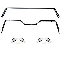 9935 Front and Rear Sway Bar Kit, Steel, Non-adjustable, Powdercoated Black