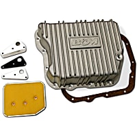 10280 Transmission Pan - Natural, Cast Aluminum, Deep, Direct Fit, Sold individually