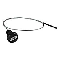 22302 Automatic Transmission Dipstick - Black, Billet Steel and Aluminum, Locking, Direct Fit, Sold individually