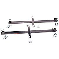 2543 Subframe Connectors - Powdercoated Gray, Steel, Direct Fit