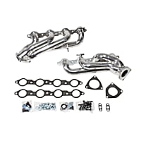 40050 Headers Shorty, Silver Ceramic Coated, Made of Steel