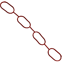 037-6229 OE Replacement Series Intake Manifold Gasket - Set