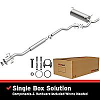106-0077 Cat-Back Exhaust System, 4, 1.6, Made of Aluminized Steel, Direct-Fit Exhaust Series