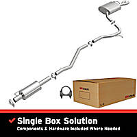 106-0191 Cat-Back Exhaust System, Made of Aluminized Steel, Direct-Fit Exhaust Series