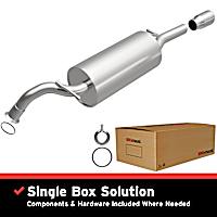 106-0276 Cat-Back Exhaust System, 4, 1.5, Made of Aluminized Steel, Direct-Fit Exhaust Series