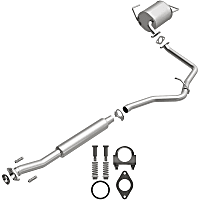 106-0558 Direct-Fit Exhaust Series - 2012-2016 Subaru Impreza Cat-Back Exhaust System - Made of Aluminized Steel