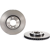 09.9165.11 Front, Driver or Passenger Side Brake Disc, Plain Surface, Vented, 5 Lugs, 285 mm,, Premium UV Coated Series
