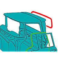 RWG72BD Rear Window Seal - Sold Individually