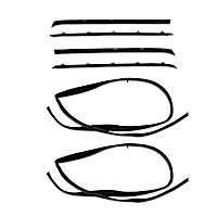 WCS087F Door Glass Weatherstrip - Sold Individually