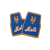 H4PCYG Flat Floor Mat, Blue and orange Made of 50 Percent Polyester 30 Percent Nylon 20 Percent Vinyl