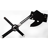 Front, Driver Side Manual Window Regulator, Hand-Crank Type