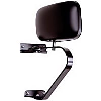 41100 Driver or Passenger Side Mirror, Non-Folding, Black, Without Blind Spot Feature, Without Signal Light