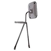 45000 Door Mount Series Mirror, Manual Adjust, Non-Heated, Manual Folding, Chrome, No Signal Light, No Memory, No Puddle Light, No Auto-Dimming, No Blind Spot Feature